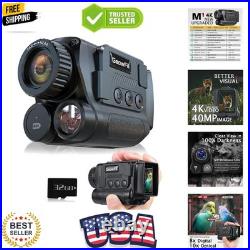 Night Vision Monocular, 4K Infrared Digital Night Vision Goggles with 850nm I