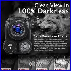 Night Vision Monocular, 4K Infrared Digital Night Vision Goggles with 850nm I