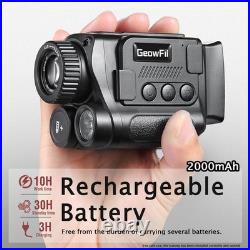 Night Vision Monocular, 4K Infrared Digital Night Vision Goggles with 850nm I