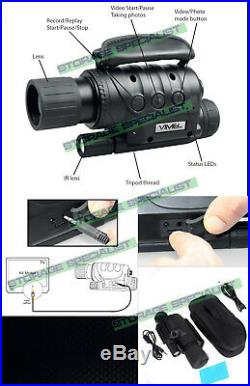 Night Vision Monocular Digital NV Camera Goggles Binoculars Hunting Security DVR