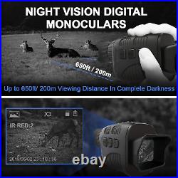 Night Vision Monocular Digital Night Vision Monocular Goggles Portable Long