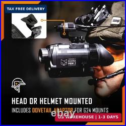 Night Vision Monocular Nightfox Prowl Night Vision Goggles, Head or Helmet Mou