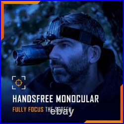 Night Vision Monocular Prowl Night Vision Goggles, Head or Helmet Mounted