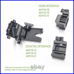 Night Vision NVG Arm Mount Goggles +J Arm Dovetail NVG Helmet Mount For PVS14 US