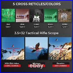 Night Vision Rifle Scope Red Dot Optical Sight Infrared 7XZoom Hunting Telescope