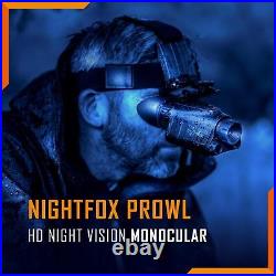 Nightfox Prowl Head Mounted Airsoft Night Vision Goggles for Bump Helmet Black