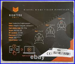 Nightfox Swift 1x Optical 2x Digital Zoom Infrared Night Vision Goggles 90yd