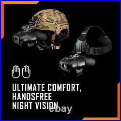 Nightfox Swift 2 and Swift 2 Pro Night Vision Goggles, Head Mounted Black