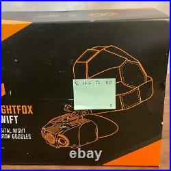 Nightfox Swift Black 2x Zoom Digital Infrared Night Vision Goggles Rechargeable