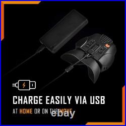 Nightfox Swift Head Mounted Night Vision Binoculars, Wide Angle 1x Lens NVG, Clo