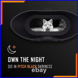 Nightfox Swift USB Rechargeable Night Vision Goggles Head Mounted, Wide Vie