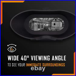 Nightfox Swift USB Rechargeable Night Vision Goggles Head Mounted, Wide Viewin