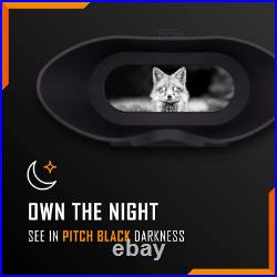 Nightfox Swift USB Rechargeable Night Vision Goggles Head Mounted, Wide Viewin