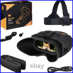 Nightfox Swift USB Rechargeable Night Vision Goggles Head Mounted, Wide Viewin