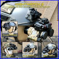 Nightwatch 2 Bridge Helmet Mount for PVS-14, Sionyx, FLIR, AGM, Pulsar NVG NODS