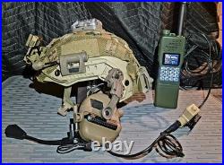 Nij Iiia Helmet Nvg Ready L4 Mount Nav Light F30 Comm Ar172 Radio Ptt Iff Scrim Nij Iiia Helmet Nvg Ready L4 Mount Nav Light F30 Comm Ar172 Radio Ptt Iff Scrim