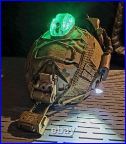 Nij Iiia Helmet Nvg Ready L4 Mount Nav Light F30 Comm Ar172 Radio Ptt Iff Scrim