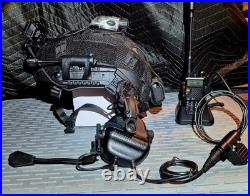 Nij Iiia Tactical Helmet Multicam F30 Comm Uv5r Radio L4 Nvg Mount U94ptt Ir Iff