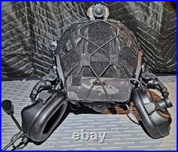 Nij Iiia Tactical Helmet Multicam F30 Comm Uv5r Radio L4 Nvg Mount U94ptt Ir Iff