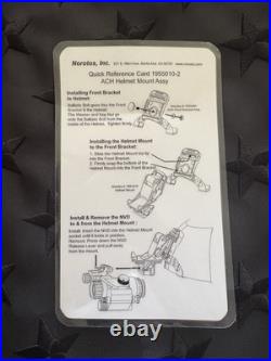Norotos Titanium Rhino II NVG Mount + ACH Helmet Shroud with Manual SEP12