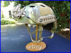 OPS CORE Fast Carbon Helmet Special Forces SEAL CAG WILCOX NVG G30 Mount L/XL