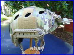 OPS CORE Fast Carbon Helmet Special Forces SEAL CAG WILCOX NVG G30 Mount L/XL