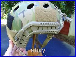 OPS CORE Fast Carbon Helmet Special Forces SEAL CAG WILCOX NVG G30 Mount L/XL