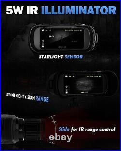 ORIPIK Night Vision Binoculars Infrared Goggles 20X Optical & 4X Digital Zoom IR