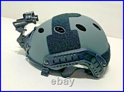 Ops Core Carbon Fiber Bump Helmet L/XL VAS NEW Shroud MAS Grey with ECH NVG Mount