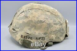 Original US Army ACH IDed Advanced Combat Helmet w NVG & Surefire Mount
