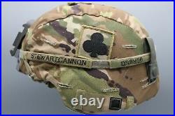 Original US Army Enhanced Combat Helmet ECH with OCP Cover & NVG Mount Medium