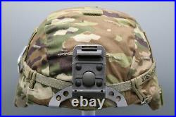 Original US Army Enhanced Combat Helmet ECH with OCP Cover & NVG Mount Medium