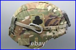 Original US Army Enhanced Combat Helmet ECH with OCP Cover & NVG Mount Medium