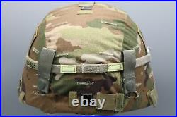 Original US Army Enhanced Combat Helmet ECH with OCP Cover & NVG Mount Medium