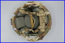 Original US Army Enhanced Combat Helmet ECH with OCP Cover & NVG Mount Medium