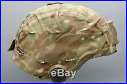 Original US Army Enhanced Combat Helmet ECH with OCP Cover and NVG Mount Large