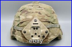 Original US Army Enhanced Combat Helmet ECH with OCP Cover and NVG Mount Medium