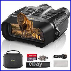 PINTY Night Vision Goggles 4K UHD Digital Vision Scope with5x 5000mAh Battery