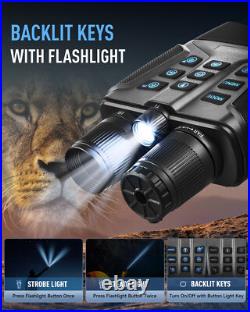 PINTY Night Vision Goggles 4K UHD Digital Vision Scope with5x 5000mAh Battery