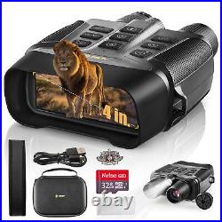 PINTY Night Vision Goggles 4K UHD Digital Vision Scope with5x 5000mAh Battery