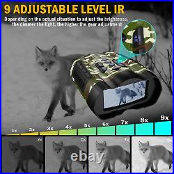 PRO Hunting Night Vision Goggles 4K Binoculars 32GB Photo Video 10X Digital Zoom