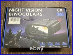 Pozifu Night Vision Goggles/Binoculars 4K with 3.2 HD Screen 8X Digital Zoom