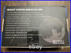 Pozifu Night Vision Goggles/Binoculars 4K with 3.2 HD Screen 8X Digital Zoom