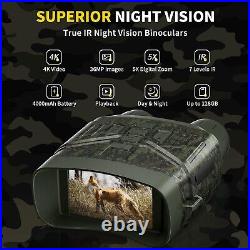 Premium Night Vision Goggles 3'' Screen, 32GB Card, Rechargeable Battery
