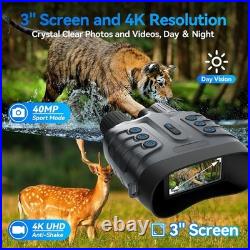 Professional 4K Night Vision Goggles with Infrared and 64GB Card Included