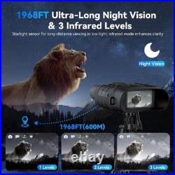 Professional 4K Night Vision Goggles with Infrared and 64GB Card Included
