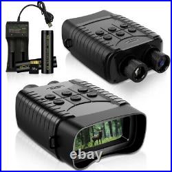 Rechargeable 3 Inch Screen 400m IR Night Vision Binoculars Goggles with32GB Card