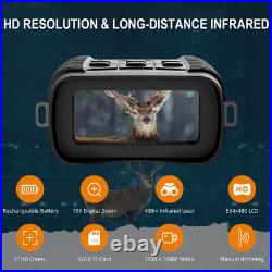 Rechargeable 3 LCD digital zoom 1080P IR Night Vision Binoculars Goggles 32GB