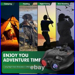 Rechargeable Head Mounted FHD Night Vision Goggles Digital IR Hunting Binoculars