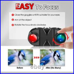 Rechargeable Head Mounted Night Vision Goggles Digital IR FHD Hunting Binoculars